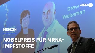 MedizinNobelpreis für ImpfstoffForschende aus Ungarn und den USA  AFP [upl. by Leva]