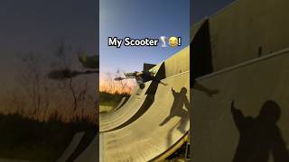 My Scooter Learned To Fly😂 scooter explore skatepark fail [upl. by Eekorehc]