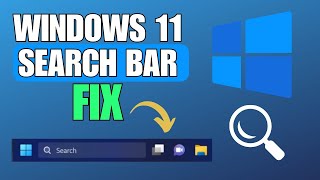 How To Fix Windows 11 Search Bar Not Working  Showing [upl. by Ayekat]