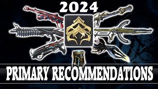 Warframe  Primary Weapon Recommendations For Each Mastery Rank 2024 [upl. by Nawaj890]