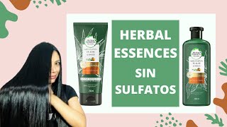 😱SHAMPOO SIN SULFATOS DE FARMACIA 😱 RESEÑA HERBAL ESSENCES SIN SULFATOS 🌿ALOE VERA Y MANGO🥭 [upl. by Nais]