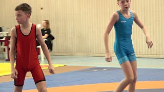 Wrestling  Ringen MDM 2024 in Jena Jugend B U14 41 kg Serebriannykov  Schell [upl. by Baillie702]