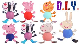 How to Make Peppa Pig amp Friends Clay Pals  Simple Dough Craft [upl. by Clapper]