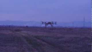 Octocopter X8 w HoverFly Pro no auto level no alti hold [upl. by Mona]