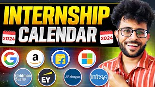 Internship and Placement Calendar 2024  Which company hires When OFFCAMPUS Placements  👨🏻‍💻✅ [upl. by Nilhsa]