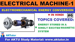 Energy Stored in Magnetic SystemSingly Excited Magnetic SystemElectromechanical Energy Conversion [upl. by Teriann]