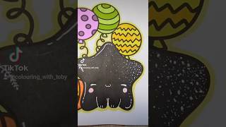 creepy cute pumpkin coloring coloringpages halloween relaxing starfish balloon [upl. by Orenid133]