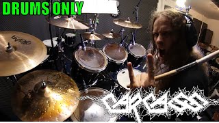 Carcass drums only  Torn Arteries NEW album [upl. by Chellman]