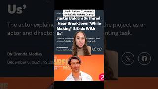 Justin Baldoni comments on the It Ends With Us Movie drama itendswithusmovie justinbaldoni [upl. by Waddle]