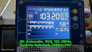 08072024 0346UTC Tropo Avtoradio RUS 1032MHz 186km [upl. by Tenney]