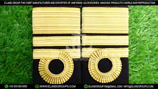 Royal Navy Captain Shoulder Boards Shoulder Boards Royal Navy Uniform Epaulette [upl. by Deehahs]