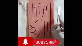 simple interrupted suture youtubeshorts shorts doctor motivation medicalstudent hospital [upl. by Enilkcaj]