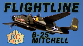 Flightline 1600mm B25 Mitchell Maiden Flight Review [upl. by Edina745]