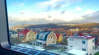 Beautiful Jönköping Panoramic Views From Train in 4K [upl. by Kain324]