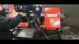 Clausing Cosen Model C12AX 12quot automatic Horizontal bandsaw [upl. by Ayotal]