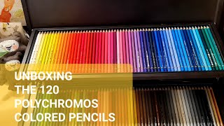 Unboxing the 120 polychromos colored pencils [upl. by Alleiram]