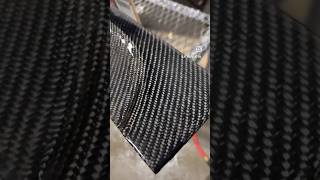 Clear coating fresh carbon fiber partscarbonfiber clearcoat carparts [upl. by Nnaacissej]