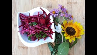 Salade de betterave et pommes à la framboise [upl. by Ploch]