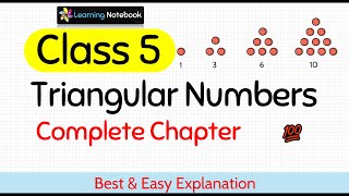 Triangular numbers class 5 Maths [upl. by Ssitnerp]