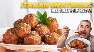 How to Make ITALIAN MEATBALLS Like an Italian [upl. by Mcquoid101]