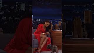 Megan Thee Stallion’s dog 4oe knows his tricks fallontonight tonightshow shorts [upl. by Brasca154]