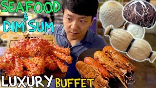 All You Can Eat SEAFOOD Buffet amp LUXURY Dim Sum in Taipei Taiwan Taiwan Food Tour [upl. by Mihcaoj179]