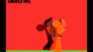 2D animation Pivot Stickfigure Fighting [upl. by Maroney]