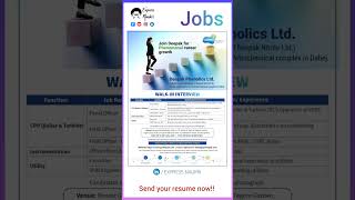 Job opportunities at Deepak Phenolics Ltd  WALKIN INTERVIEW  Join for Phenomenal career growth [upl. by Neelyar]