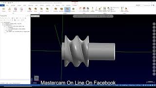 Mastercam 4 axis Flow [upl. by Eedolem]