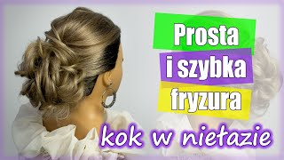 Prosta i szybka fryzura kok w nieladzie [upl. by Morris34]