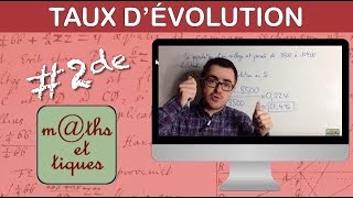 Déterminer un taux dévolution  Seconde [upl. by Grissel]