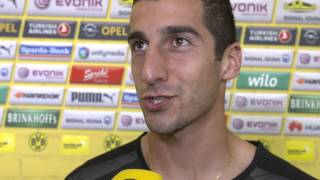 Henrikh Mkhitaryan on his hat trick against Wolfsberger AC English [upl. by Gmur]