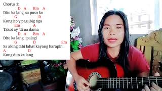 DITO KA LANG  Moira dela Torre  Lyrics and Chords  JN TVibes ditokalang [upl. by Stouffer]