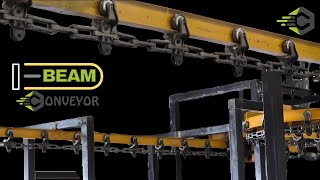 Heavy Duty IBeam Conveyor Monorail Conveyors  Top Overhead Conveyor Solution for Various Industry [upl. by Swain88]