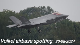 Volkel Airbase  30082024  F16 Viper  F35 Lighting  Landings amp Departures [upl. by Aknaib34]