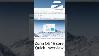 Zorin OS 16 core Quick overview Shorts [upl. by Nodnalb635]