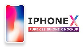 Pure CSS iPhone X Mockup  CSS only iPhone X Design  Tutorial  Neumorphism [upl. by Hairim]