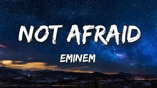 Eminem  not afraid lyrics video [upl. by Giffer]