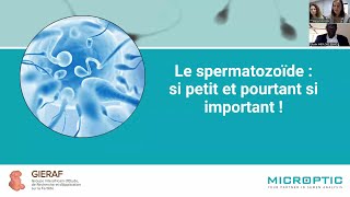 Webinaire  Le spermatozoïde  si petit et pourtant si important [upl. by Ahsitra]