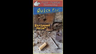 How to Fix a Stripped Screw Hole in Wood [upl. by Sidhu654]