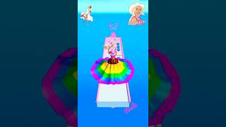 Cute Barbie rainbow dress game ever played CBG189 shorts barbie gameplay viralshorts [upl. by Gazzo122]