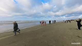 Nieuwjaarsduik 2024 Castricum [upl. by Ardnauqal]