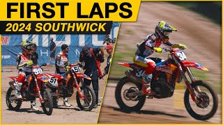 First Laps  2024 Southwick Motocross [upl. by Eliseo]