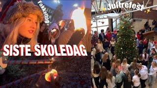 BLI MED PÅ SISTE SKOLEDAG🎄💕VLOGMAS DAY 22🕯️ [upl. by Nainatrad]