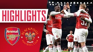 GOALS amp HIGHLIGHTS  Arsenal 2  1 Blackpool [upl. by Hughett]