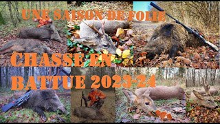 UNE SAISON DE FOLIE  BATTUE AU GRAND GIBIER 202324 [upl. by Harl]