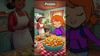 Potato Fries Fun Rhyme for Kids  Catchy Song About Crispy Fries  Kids Snack Song rhymes [upl. by Church]