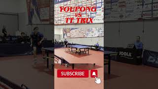 YOUPONG vs TT TRIX tabletennis tennistavolo skylob smash talent pingpong strenght speed [upl. by Yadahs]