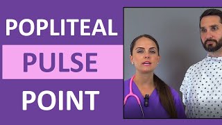 Popliteal Pulse Point Palpation Location and Assessment Nursing [upl. by Suoirred602]