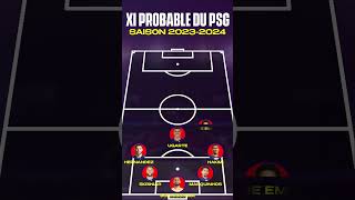 LE ONZE POTENTIEL DU PSG POUR LA SAISON 20232024 [upl. by Flossy574]